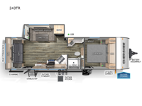 Cherokee 243TR Floorplan Image