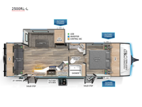 Cherokee Alpha Wolf 2500RL-L Floorplan Image