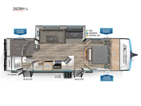 Cherokee Alpha Wolf 26DBH-L Floorplan Image