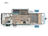 Cherokee Alpha Wolf 26RB-L Floorplan Image