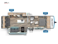 Cherokee Alpha Wolf 26RL-L Floorplan Image