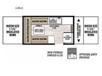Clipper Camping Trailers 128LS Floorplan Image