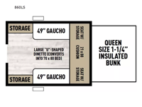 Clipper Camping Trailers 860LS Floorplan Image
