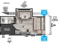 Wildwood FSX 178BHSK Floorplan Image