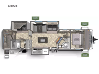 Puma 32BH2B Floorplan Image