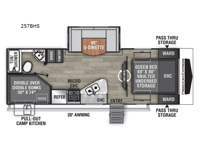 Freedom Express Ultra Lite 257BHS Floorplan Image