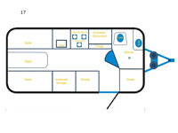 Cortes Campers 17 Floorplan Image