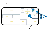 Cortes Campers 16 Floorplan Image