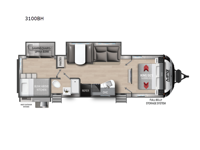 2024 Cruiser MPG 3100BH Floorplan