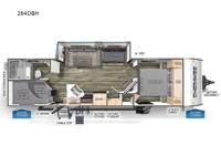 Cherokee 264DBH Floorplan