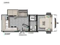 Wildwood Platinum 22ERASX Floorplan Image