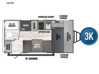 Clipper Cadet 16CFB Floorplan Image