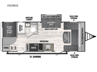 Clipper 252DBUS Floorplan Image
