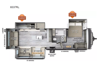 Rockwood Signature 8337RL Floorplan