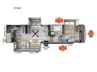 Rockwood Signature 371RK Floorplan Image