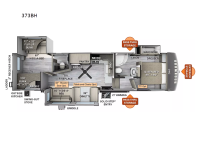 Rockwood Signature 373BH Floorplan Image