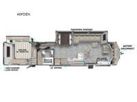 2024 Forest River RV Wildwood Lodge 40FDEN Floorplan