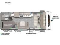 Wildwood X-Lite 19DBXL Floorplan Image