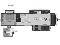 Retreat 391LOFT Floorplan Image