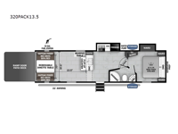 Cherokee Wolf Pack 320PACK13.5 Floorplan Image