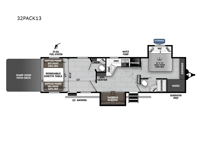 Cherokee Wolf Pack 32PACK13 Floorplan Image