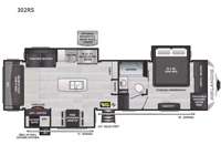 Avalanche 302RS Floorplan Image