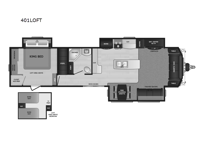 Residence 401LOFT Floorplan Image