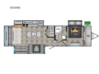 Sunset Trail Super Lite 330SI Floorplan