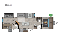 Sunset Trail SS331BH Floorplan Image