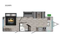 2024 CrossRoads RV Sunset Trail SS269FK Floorplan