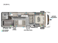 Wildwood X-Lite 261BHXL Floorplan