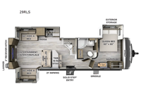 Flagstaff Super Lite 29RLS Floorplan Image