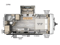 Flagstaff Micro Lite 22FBS Floorplan Image
