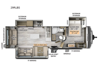 Flagstaff Super Lite 29RLBS Floorplan Image