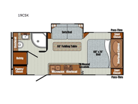 Vintage Cruiser 19CSK Floorplan Image