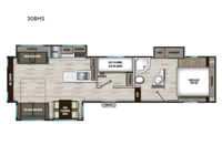 Chaparral Lite 30BHS Floorplan Image
