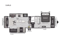 Cougar 316RLS Floorplan