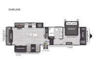 Cougar 316RLSSE Floorplan Image