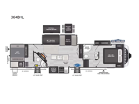Cougar 364BHL Floorplan