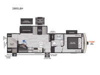 Arcadia Super Lite 288SLBH Floorplan