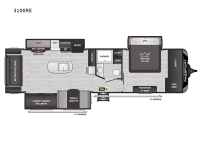 Passport GT 3100RE Floorplan Image