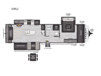 Cougar Half-Ton 33RLI Floorplan
