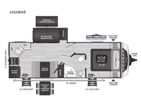 Cougar Half-Ton 24SABWE Floorplan Image