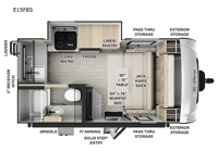 Flagstaff E-Pro E15FBS Floorplan Image