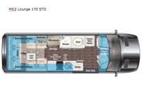 Passage MD2 Lounge 170 STD Floorplan Image
