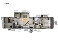 Flagstaff Classic 374BH Floorplan Image