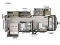 Flagstaff Classic 826BHS Floorplan Image