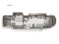 Sportscoach 411TS Floorplan Image