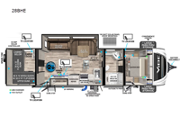Vibe 28BHE Floorplan