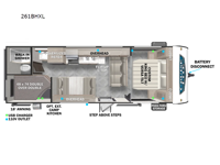 Salem Cruise Lite 261BHXL Floorplan Image